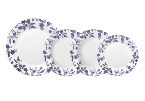Pratos decorados opaline modelo 4