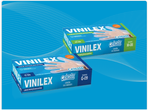 Luva de proteção descartável Vinilex